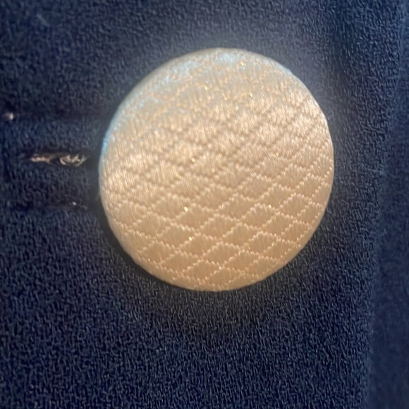 GORGEOUS VINTAGE Black and Golden trimmed blazer.. FANTASTIC!! SIZE 10 - Picture 8 of 11